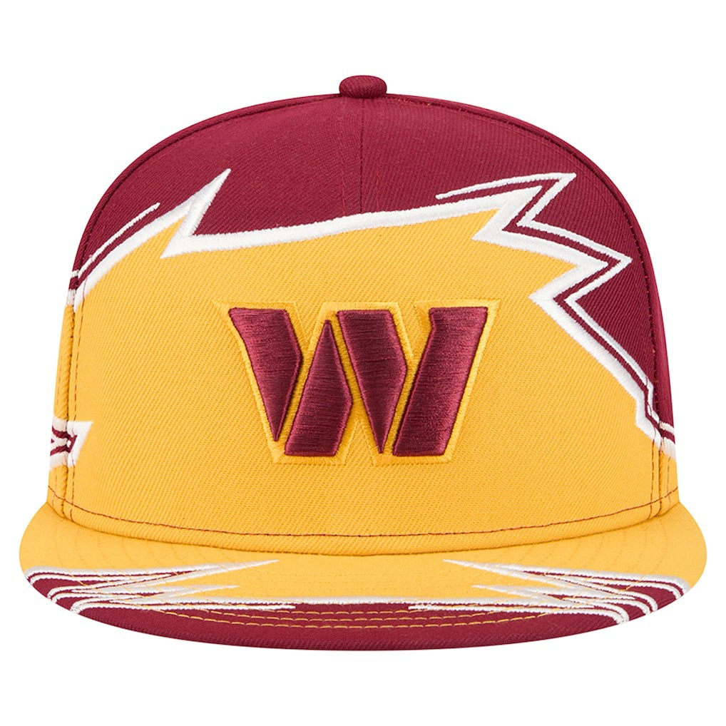 Washington Commanders New Era Break 59FIFTY Fitted Hat Burgundy/Gold