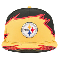 Pittsburgh Steelers New Era Break 59FIFTY Fitted Hat Black/Gold