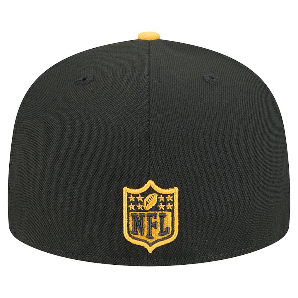 Pittsburgh Steelers New Era Break 59FIFTY Fitted Hat Black/Gold