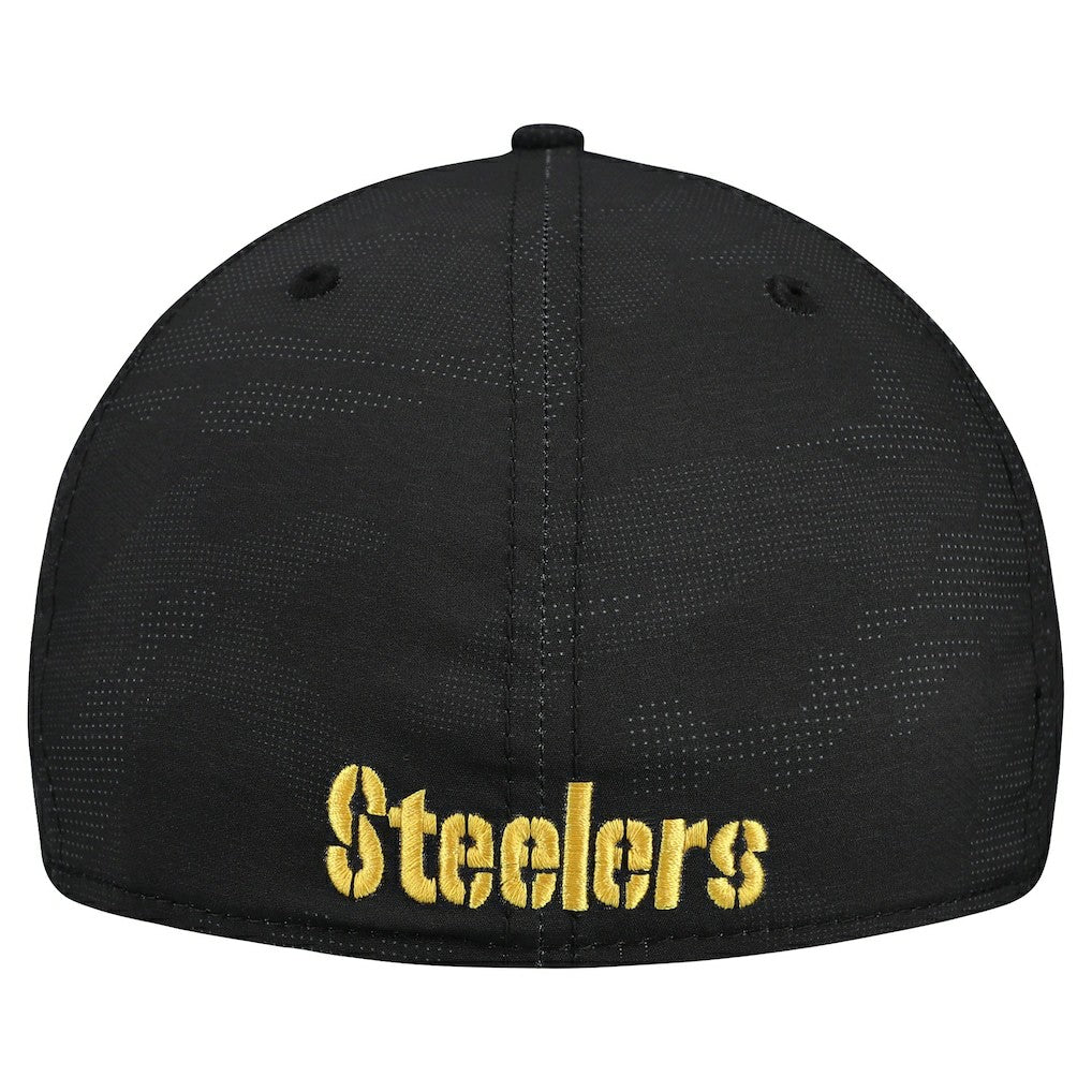 Pittsburgh Steelers New Era Tonal Camo 39THIRTY Stretch Fit Hat Black