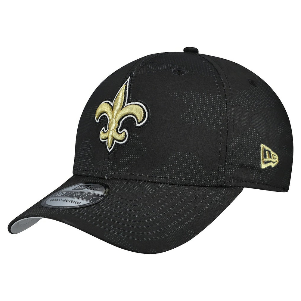 New Orleans Saints New Era Tonal Camo 39THIRTY Stretch Fit Hat Black
