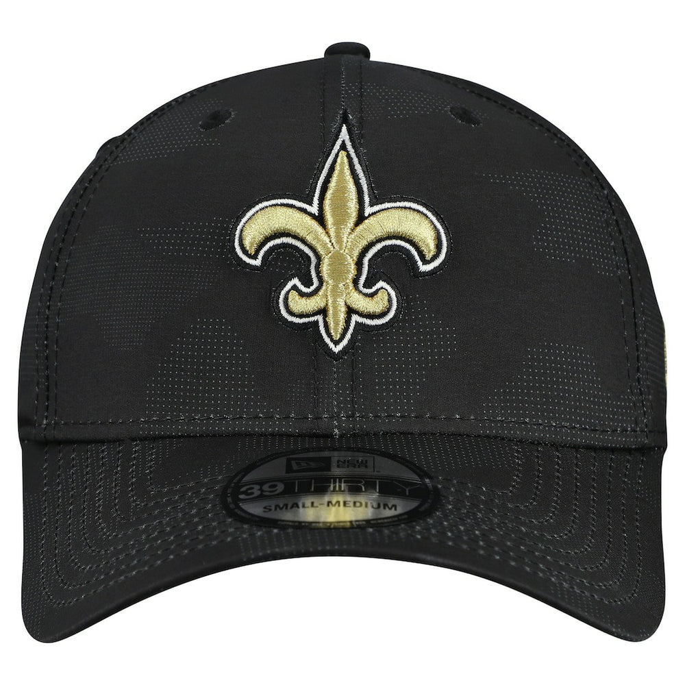 New Orleans Saints New Era Tonal Camo 39THIRTY Stretch Fit Hat Black