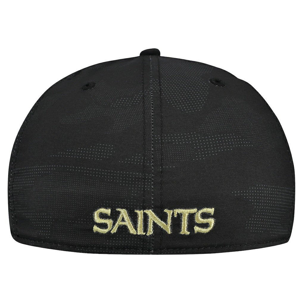 New Orleans Saints New Era Tonal Camo 39THIRTY Stretch Fit Hat Black