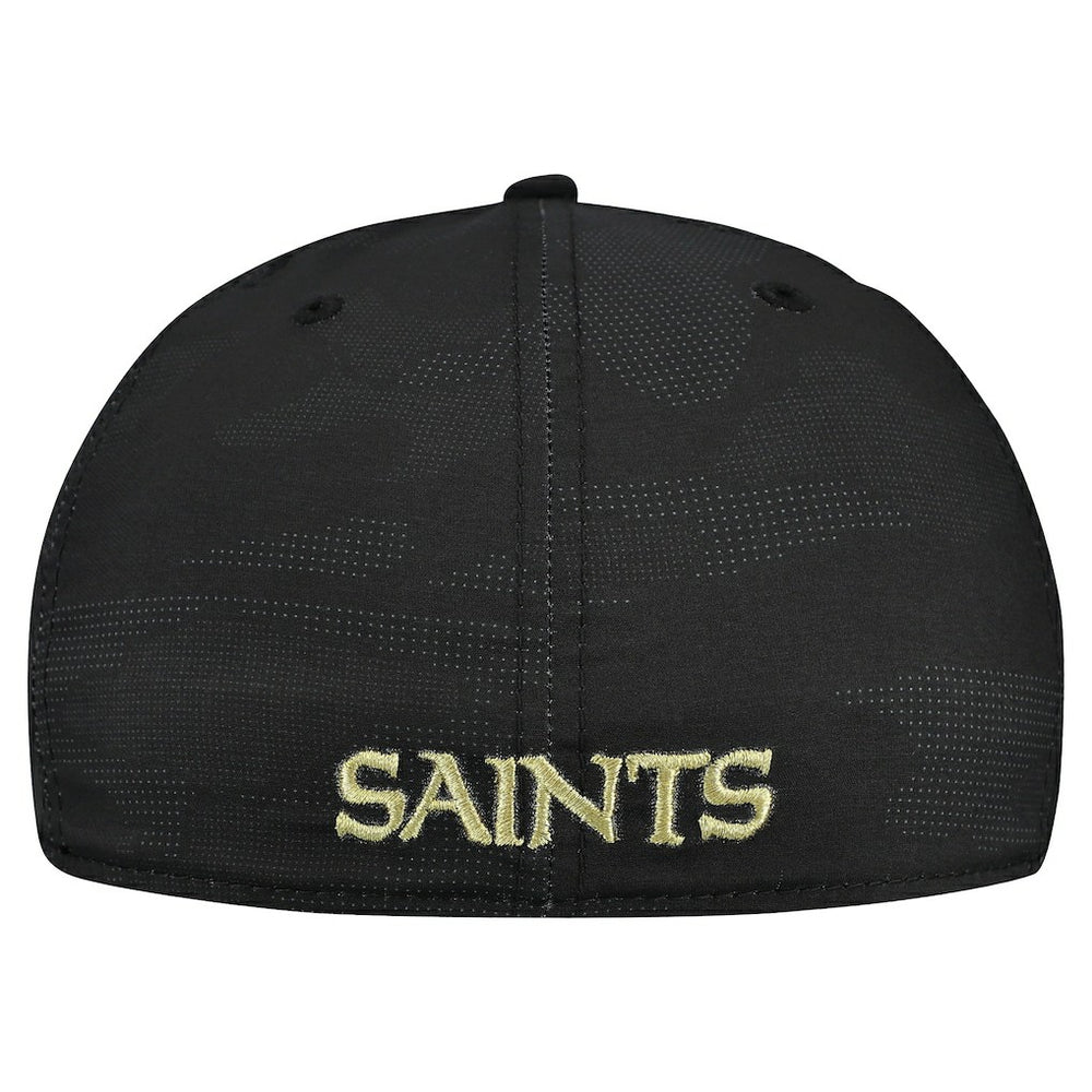 New Orleans Saints New Era Tonal Camo 39THIRTY Stretch Fit Hat Black
