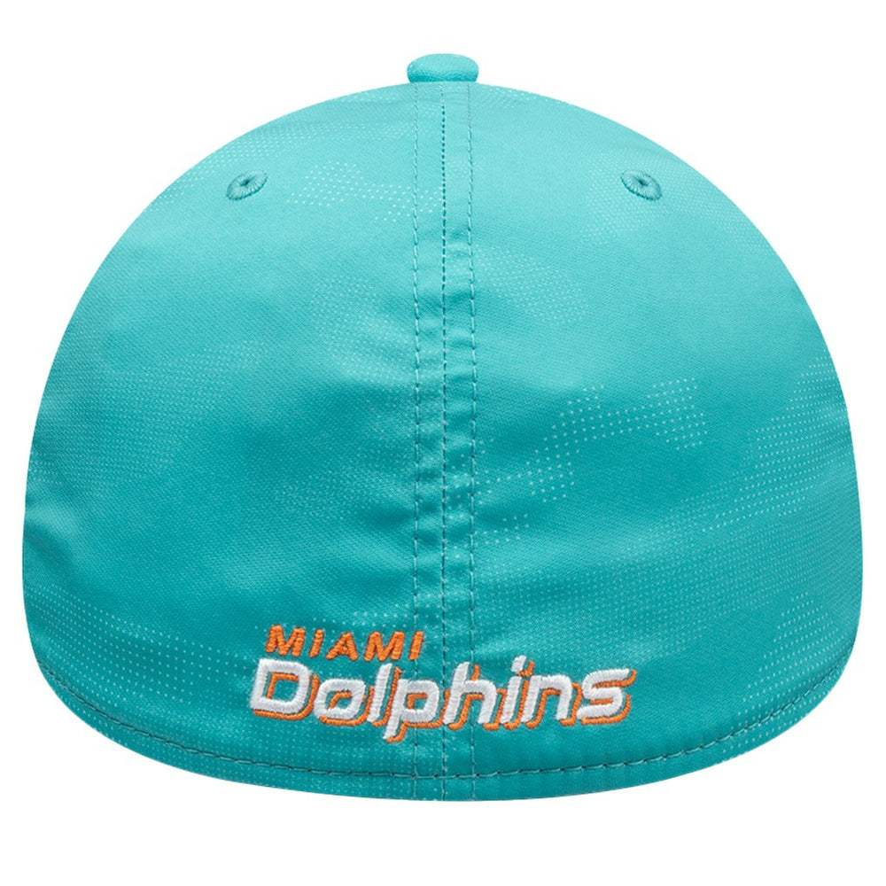 Miami Dolphins New Era Tonal Camo 39THIRTY Stretch Fit Hat Aqua