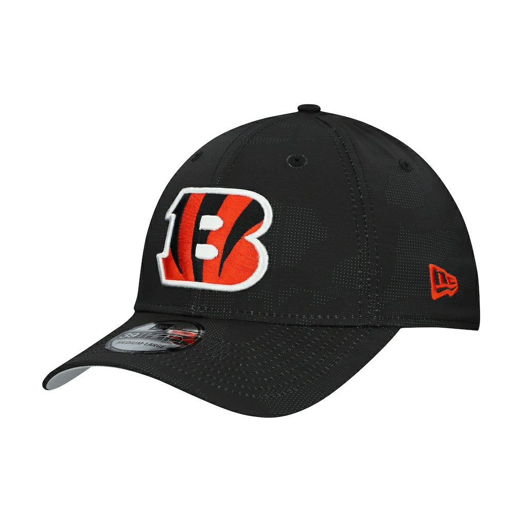 Cincinnati Bengals New Era Tonal Camo 39THIRTY Stretch Fit Hat Black