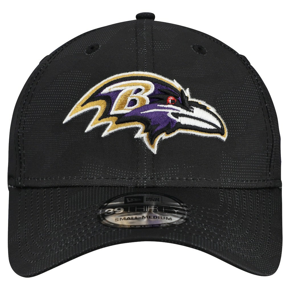 Baltimore Ravens New Era Tonal Camo 39THIRTY Stretch Fit Hat Black