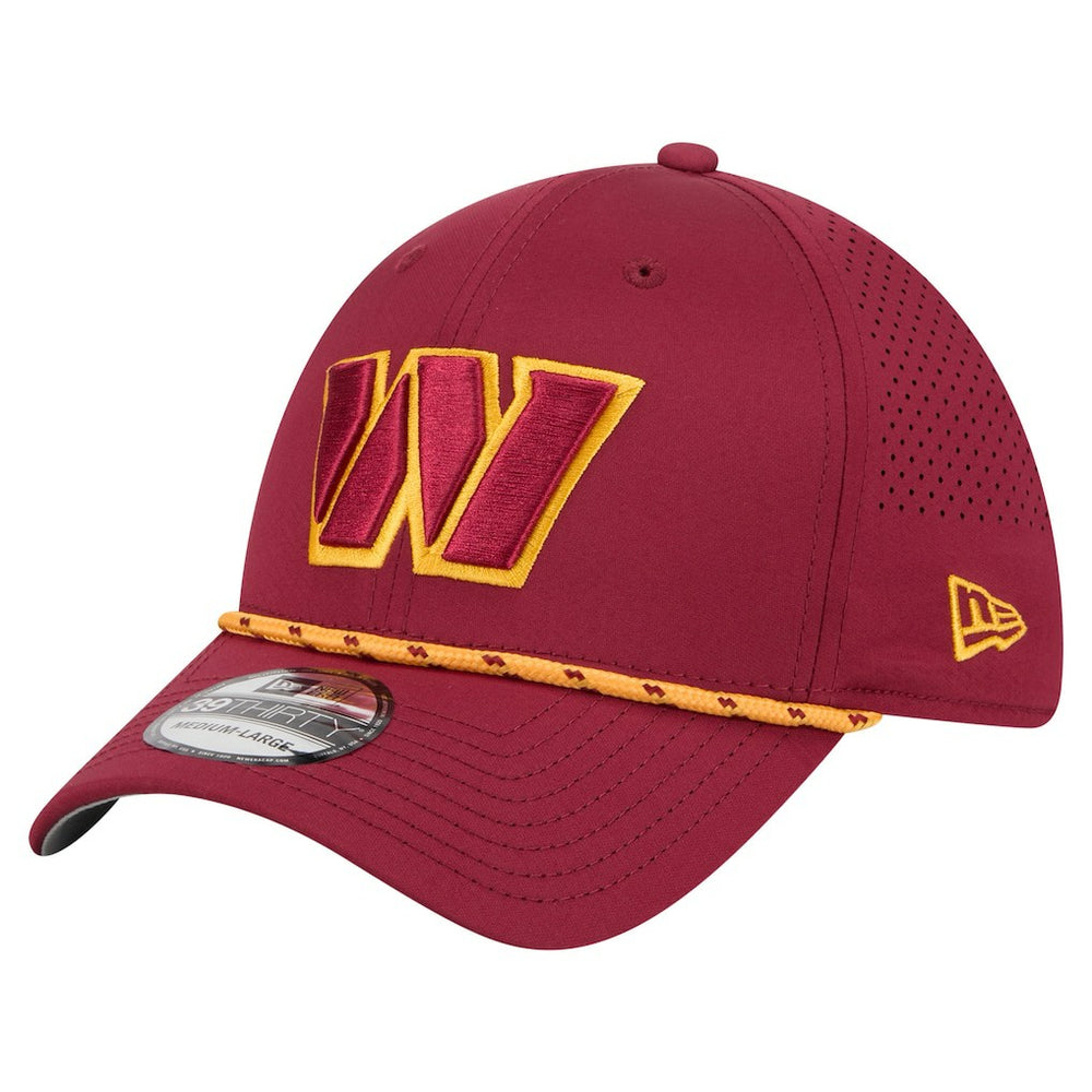 Washington Commanders New Era Perforated 39THIRTY Flex Hat Burgundy