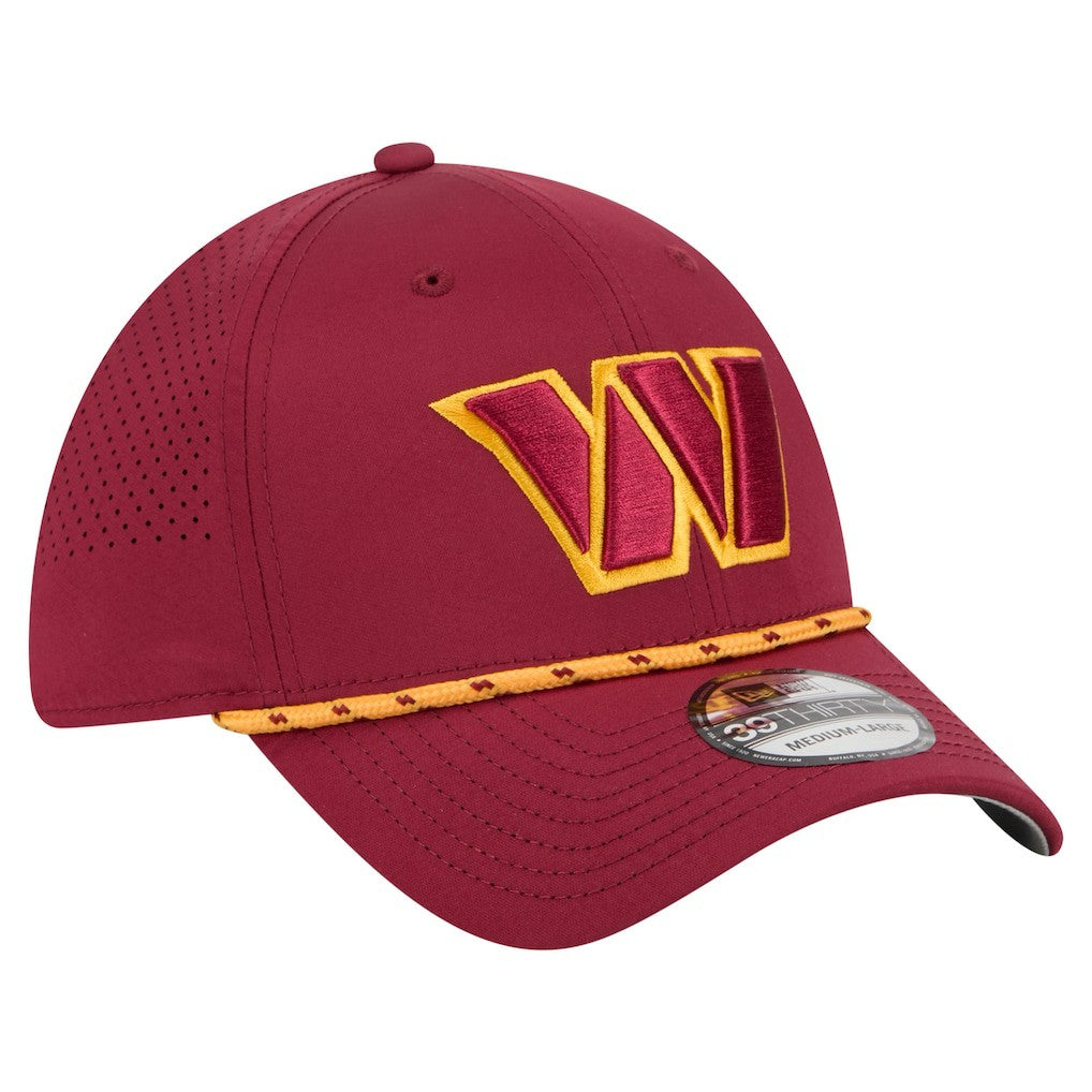 Washington Commanders New Era Perforated 39THIRTY Flex Hat Burgundy
