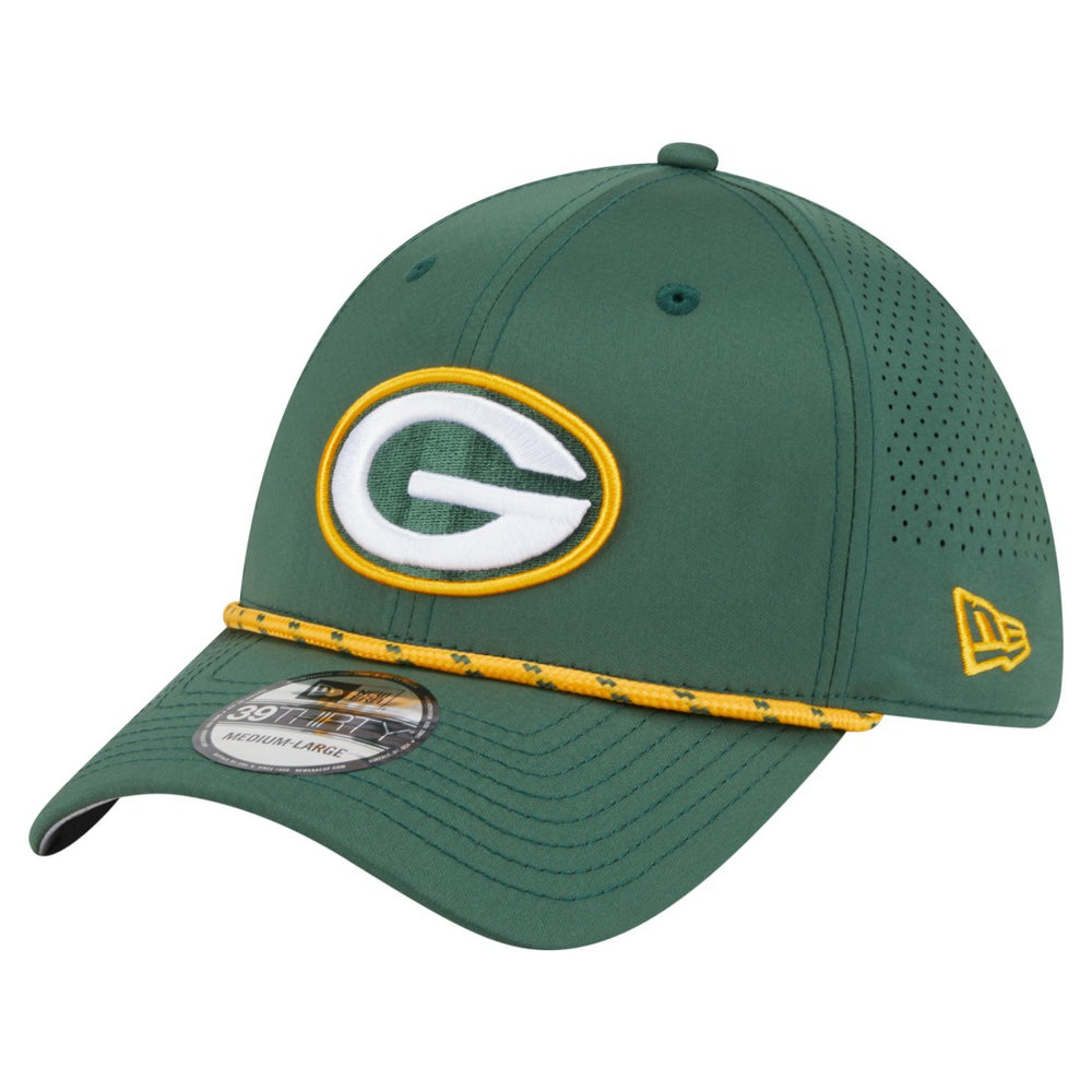 Green Bay Packers New Era Perforated 39THIRTY Flex Hat Green