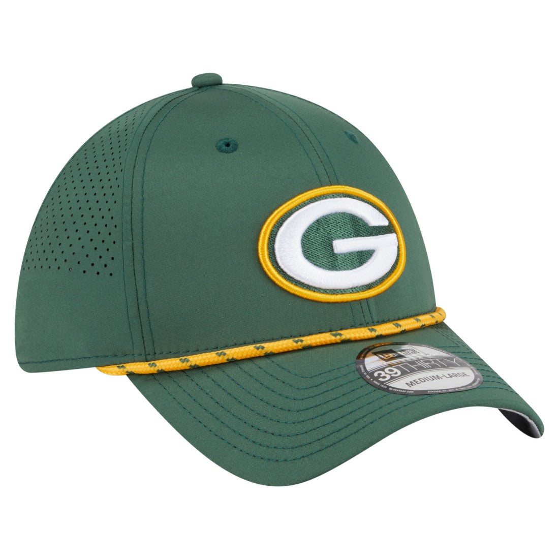 Green Bay Packers New Era Perforated 39THIRTY Flex Hat Green