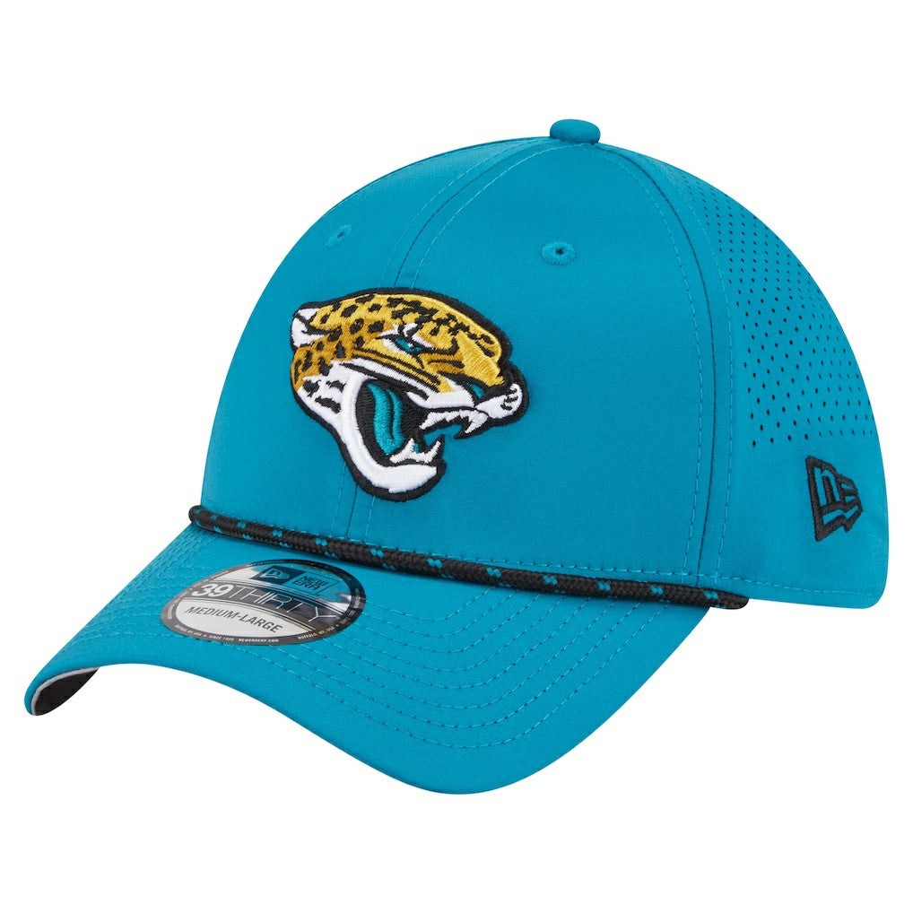 Jacksonville Jaguars New Era Perforated 39THIRTY Flex Hat Teal