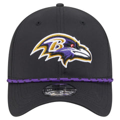 Baltimore Ravens New Era Perforated 39THIRTY Flex Hat Black