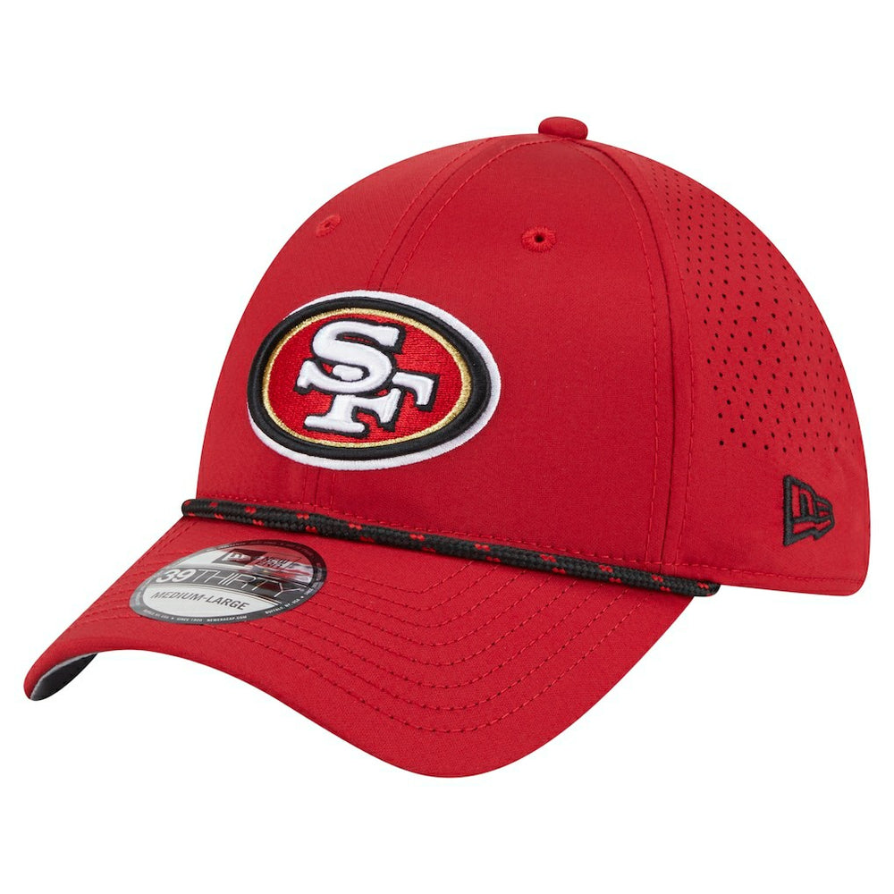 San Francisco 49ers New Era Perforated 39THIRTY Flex Hat Scarlet