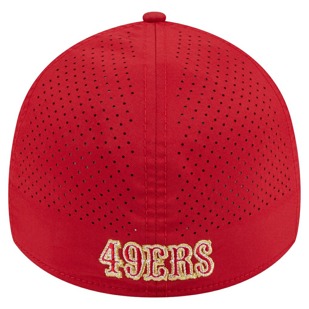 San Francisco 49ers New Era Perforated 39THIRTY Flex Hat Scarlet