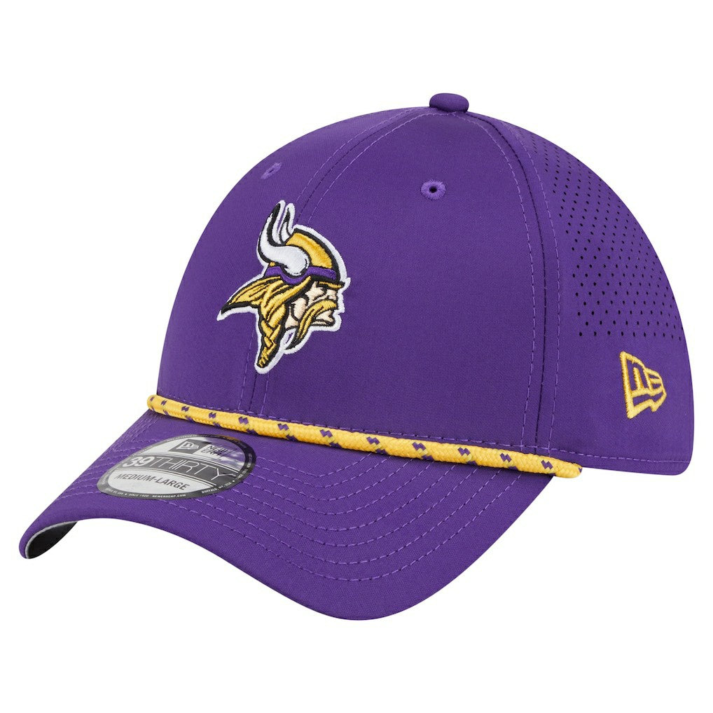 Minnesota Vikings New Era Perforated 39THIRTY Flex Hat Purple