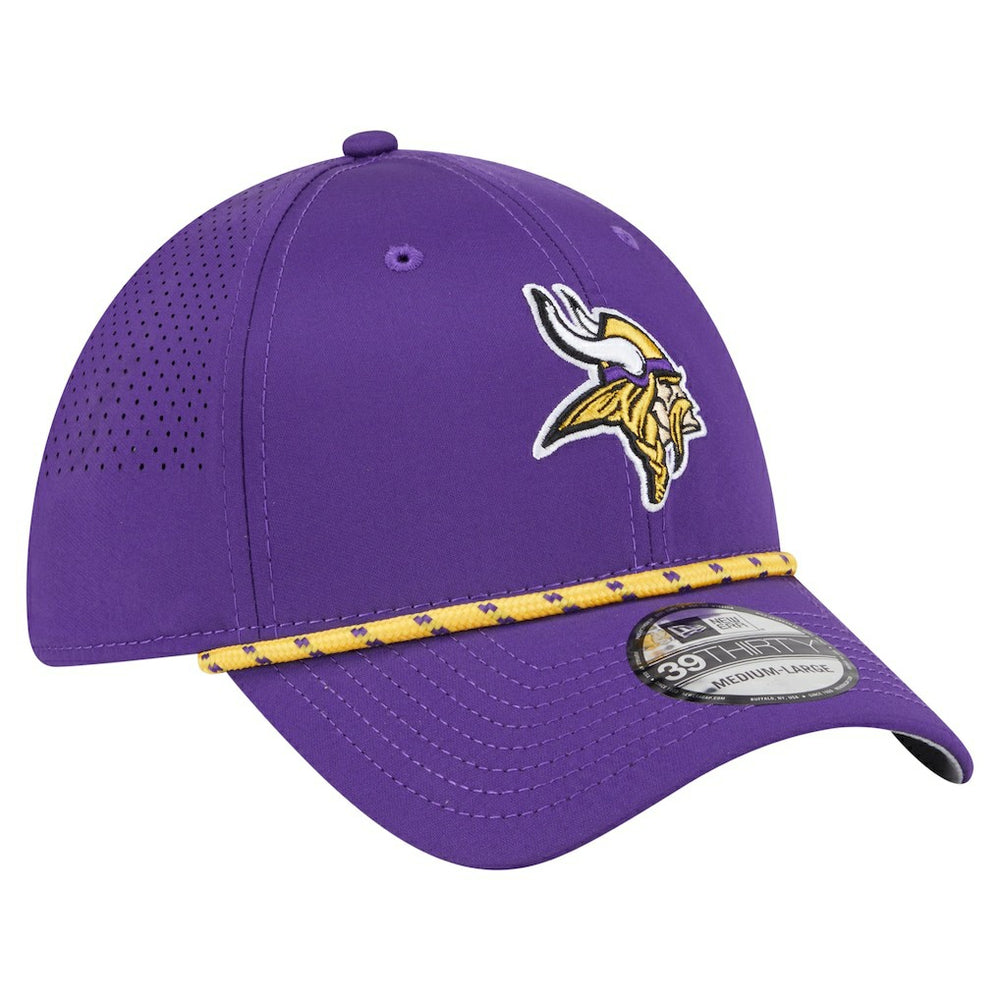 Minnesota Vikings New Era Perforated 39THIRTY Flex Hat Purple