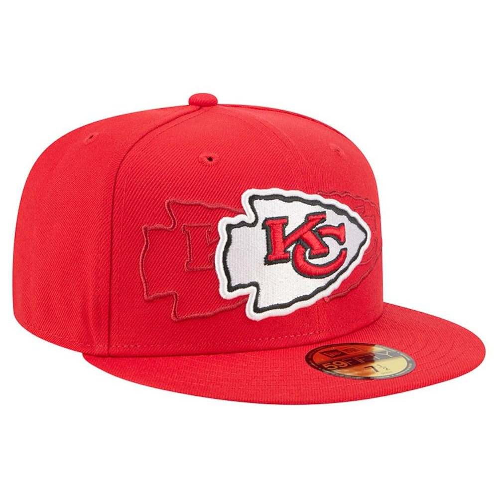 Kansas City Chiefs New Era Tri-Hit 59FIFTY Fitted Hat Red