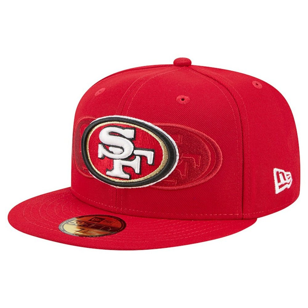 San Francisco 49ers New Era Tri-Hit 59FIFTY Fitted Hat Scarlet