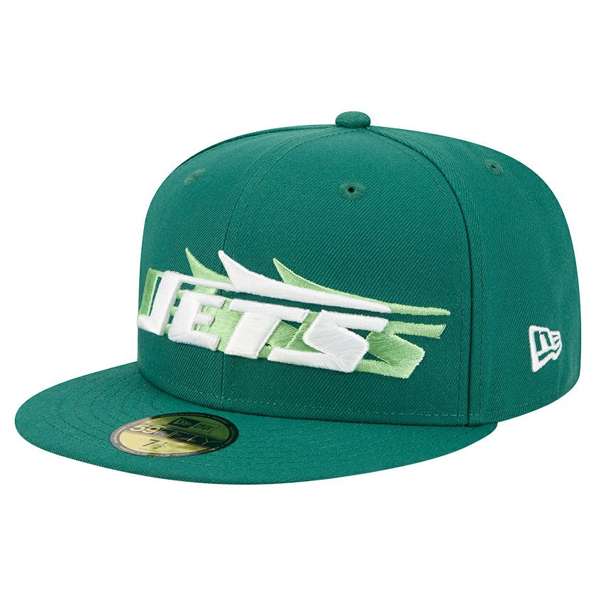 New York Jets New Era Tri-Hit 59FIFTY Fitted Hat Green