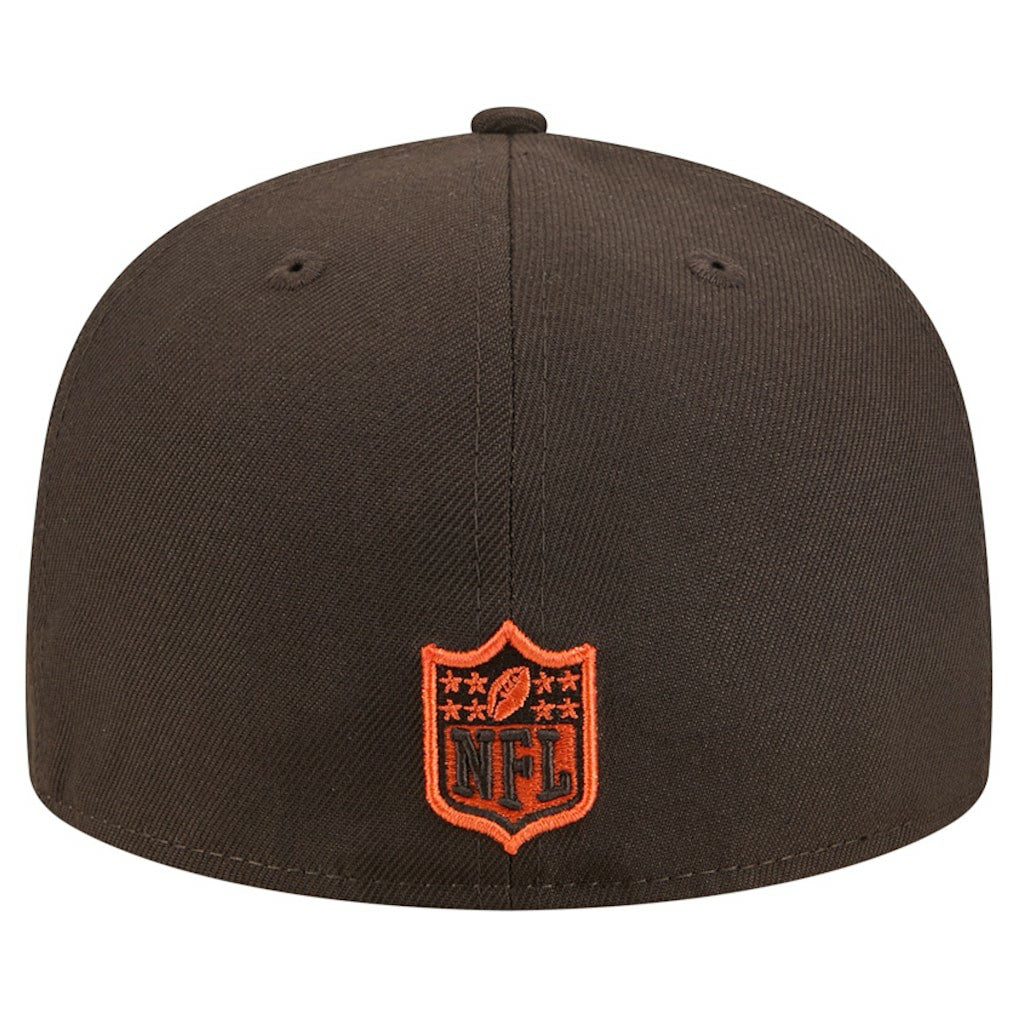 Cleveland Browns New Era Tri-Hit 59FIFTY Fitted Hat Brown