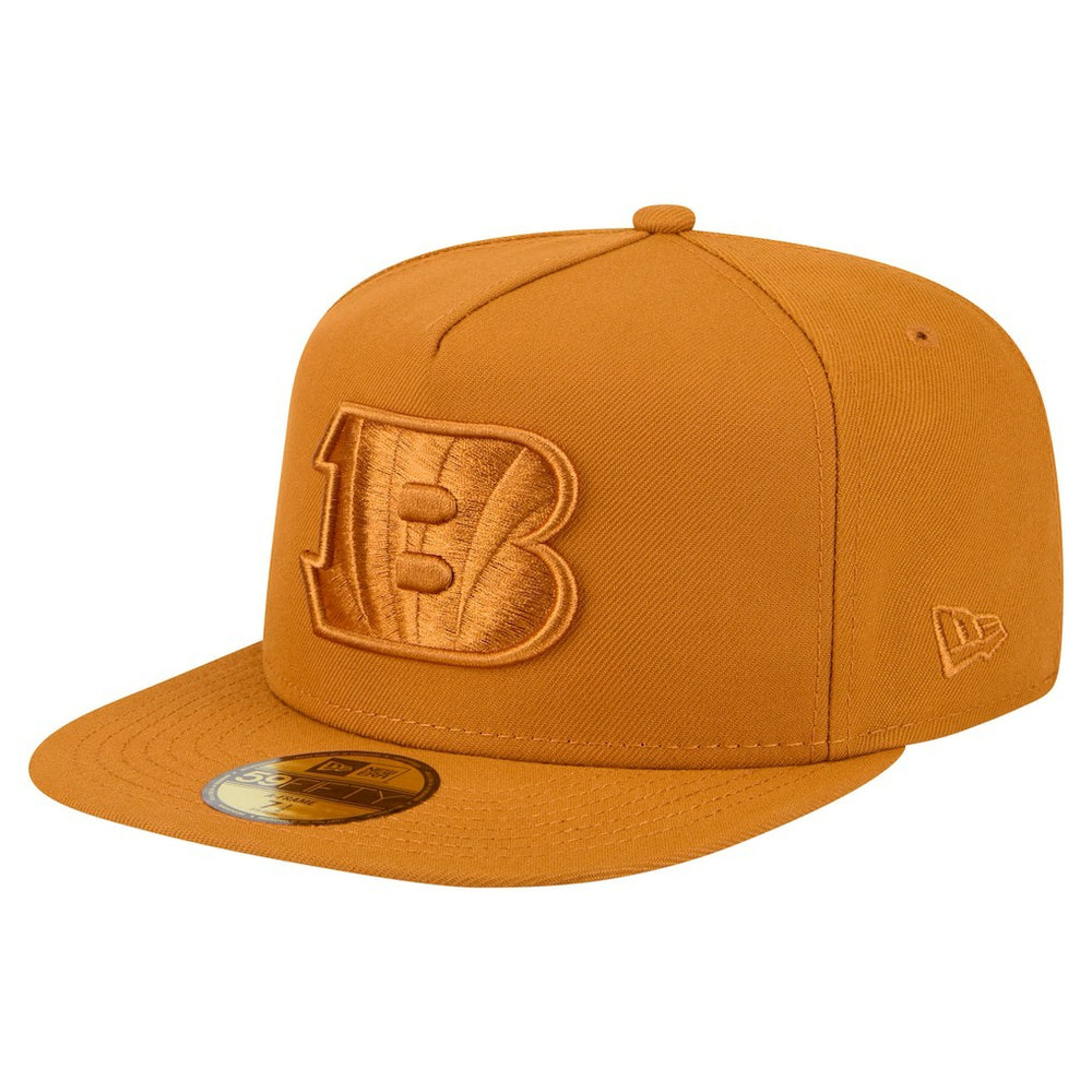Cincinnati Bengals New Era Color Pack A-Frame 59FIFTY Fitted Hat Brown