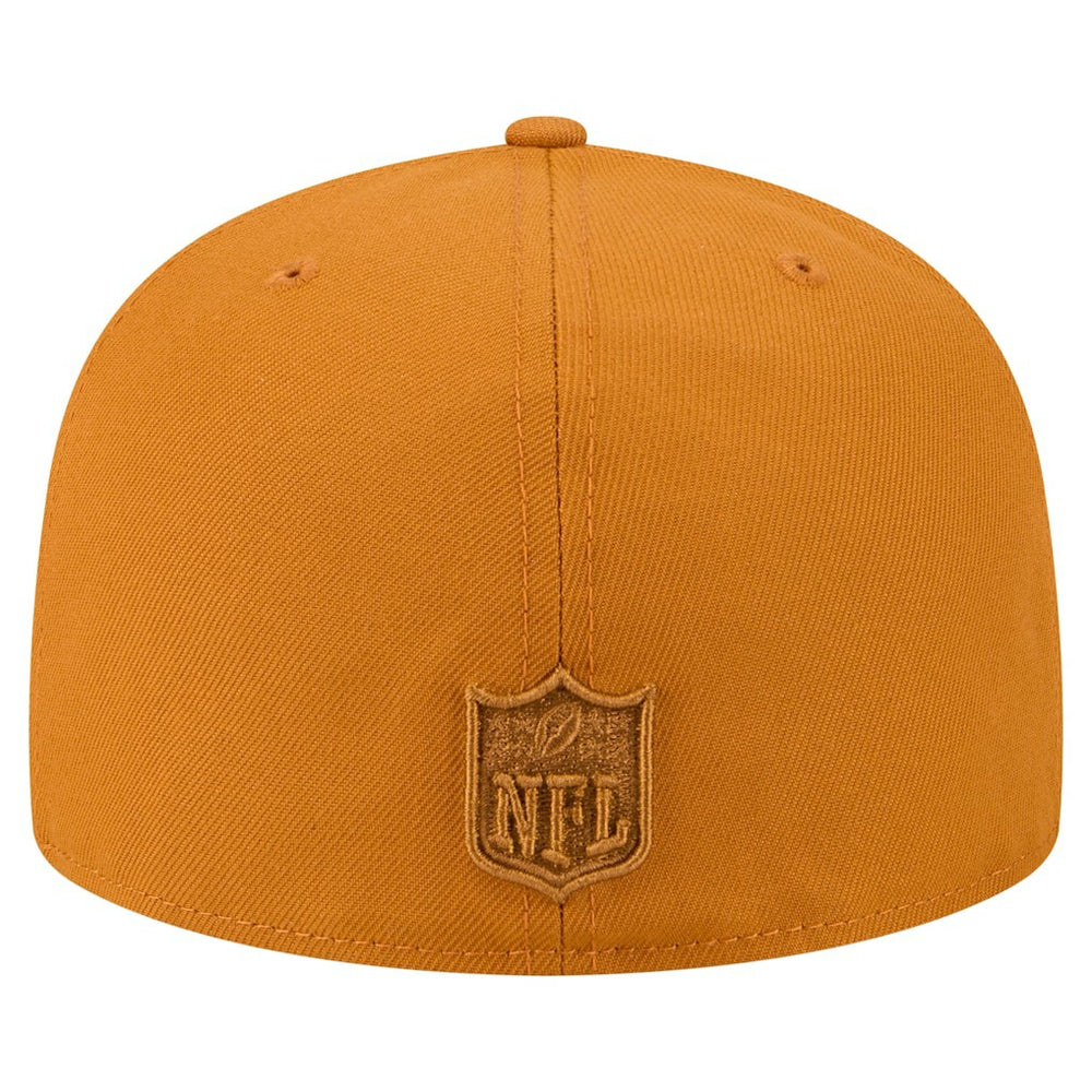 Miami Dolphins New Era Color Pack A-Frame 59FIFTY Fitted Hat Brown
