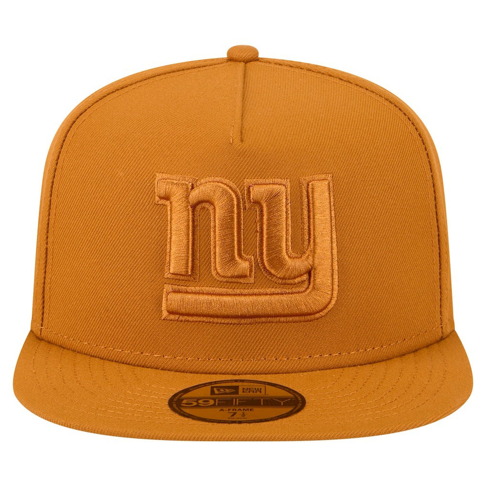 New York Giants New Era Color Pack A-Frame 59FIFTY Fitted Hat Brown