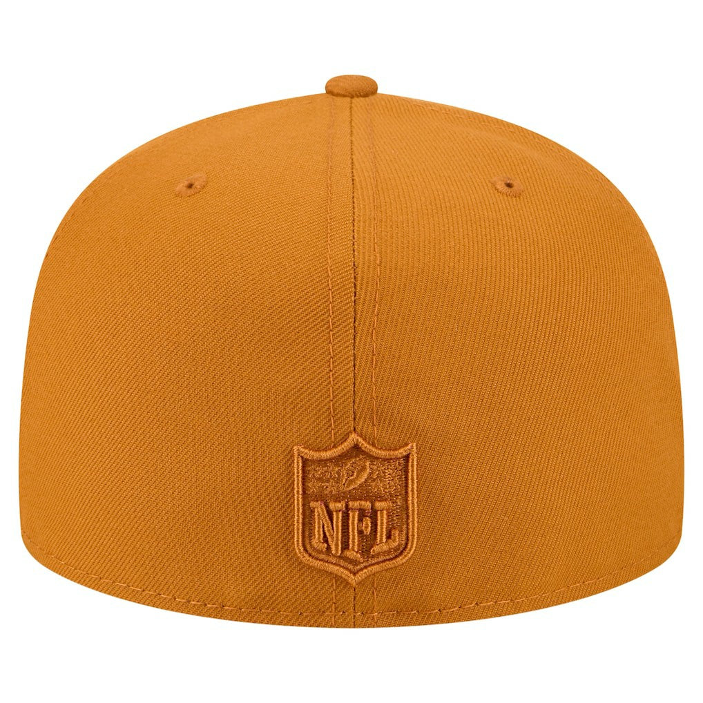 Los Angeles Chargers New Era Color Pack A-Frame 59FIFTY Fitted Hat Brown
