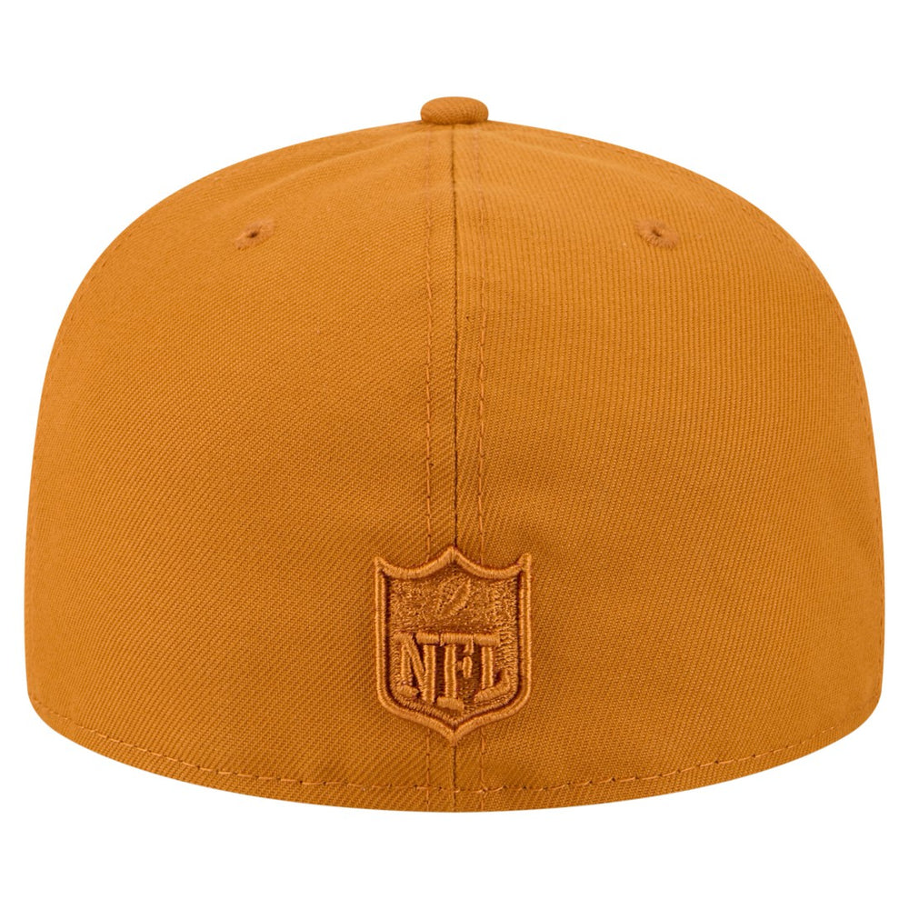 New York Jets New Era Color Pack A-Frame 59FIFTY Fitted Hat Brown