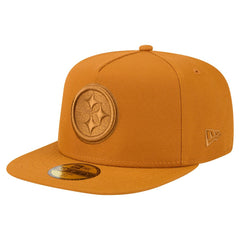 Pittsburgh Steelers New Era Color Pack A-Frame 59FIFTY Fitted Hat Brown
