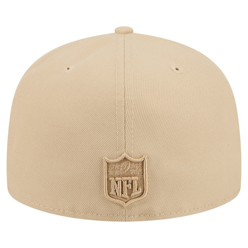 Detroit Lions New Era Color Pack A-Frame 59FIFTY Fitted Hat Light Beige
