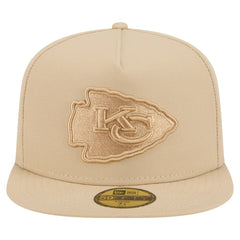 Kansas City Chiefs New Era Color Pack A-Frame 59FIFTY Fitted Hat Light Beige