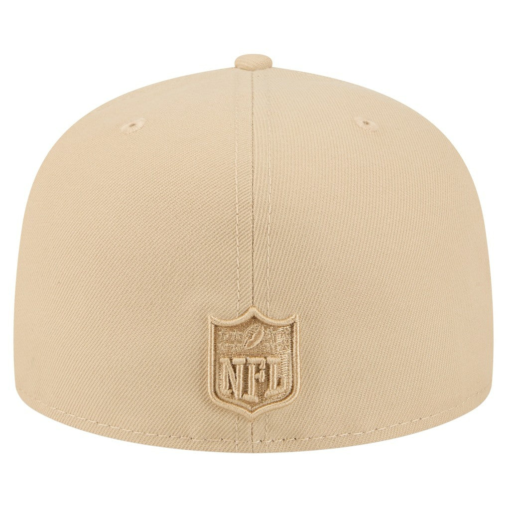 Los Angeles Chargers New Era Color Pack A-Frame 59FIFTY Fitted Hat Beige
