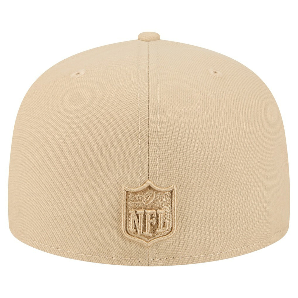 Los Angeles Chargers New Era Color Pack A-Frame 59FIFTY Fitted Hat Beige