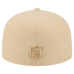 Los Angeles Chargers New Era Color Pack A-Frame 59FIFTY Fitted Hat Beige