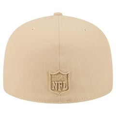 Miami Dolphins New Era Color Pack A-Frame 59FIFTY Fitted Hat Light Beige