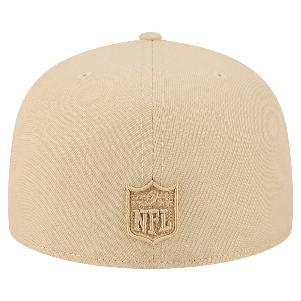 Minnesota Vikings New Era Color Pack A-Frame 59FIFTY Fitted Hat Light Beige