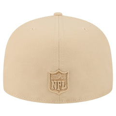 Minnesota Vikings New Era Color Pack A-Frame 59FIFTY Fitted Hat Light Beige