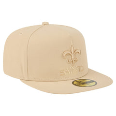 New Orleans Saints New Era Color Pack A-Frame 59FIFTY Fitted Hat Light Beige
