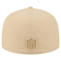 New Orleans Saints New Era Color Pack A-Frame 59FIFTY Fitted Hat Light Beige
