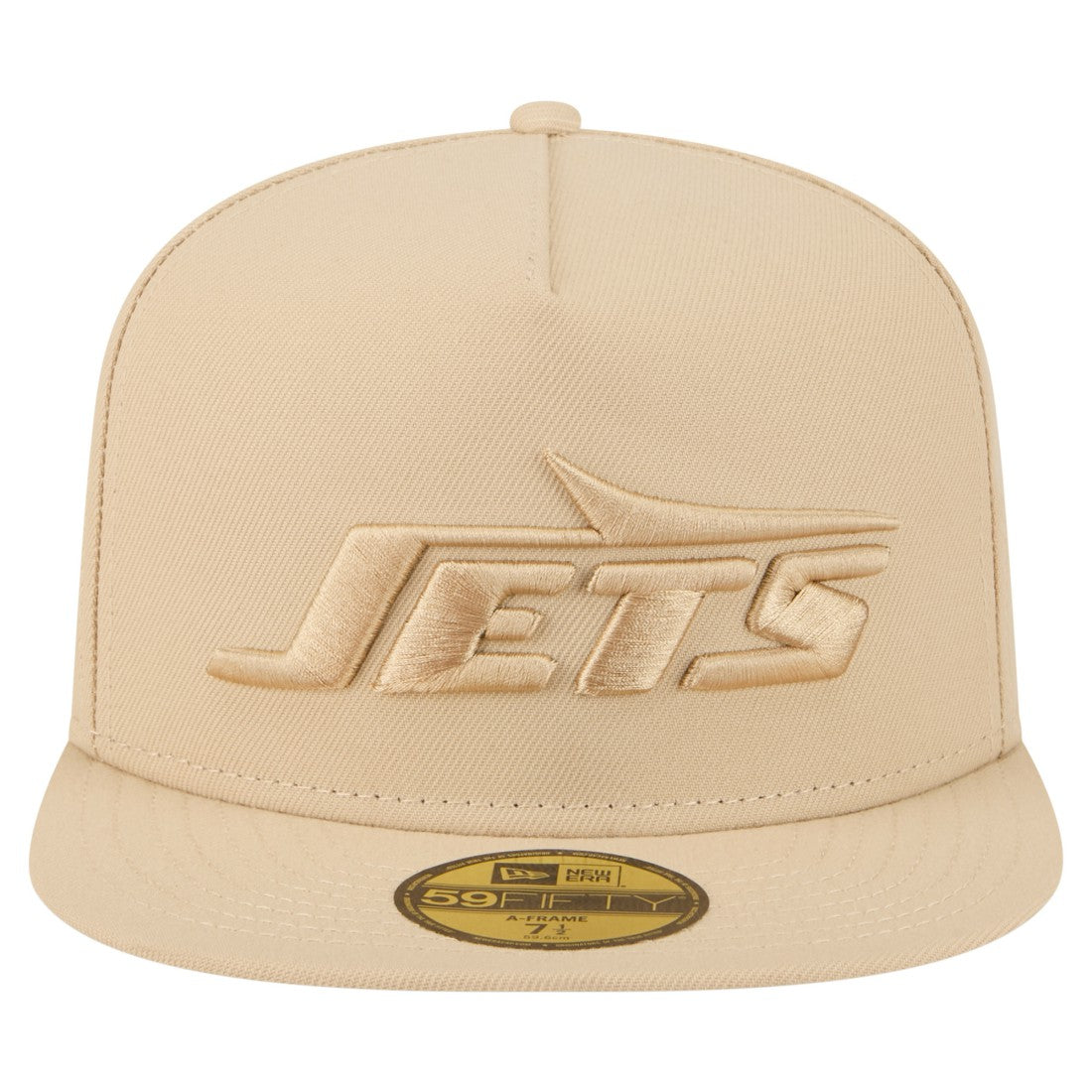 New York Jets New Era Color Pack A-Frame 59FIFTY Fitted Hat Beige