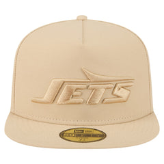 New York Jets New Era Color Pack A-Frame 59FIFTY Fitted Hat Beige