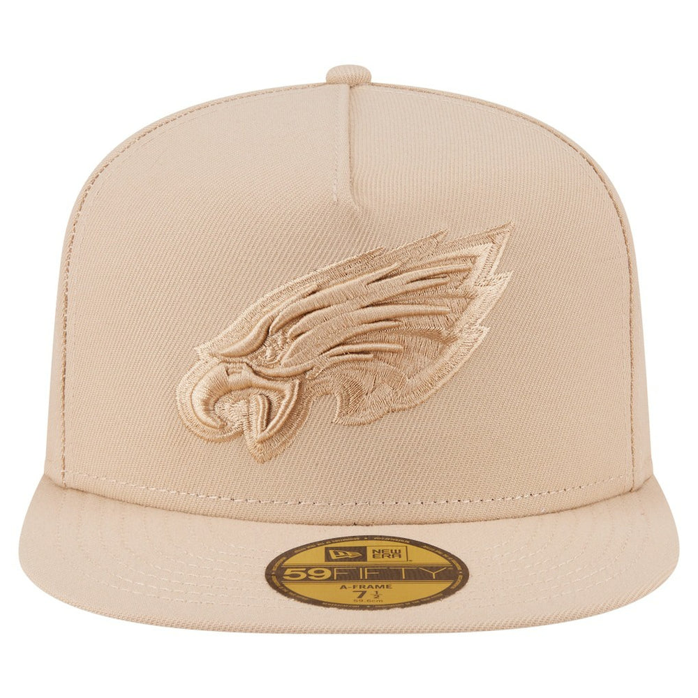 Philadelphia Eagles New Era Color Pack A-Frame 59FIFTY Fitted Hat Light Beige