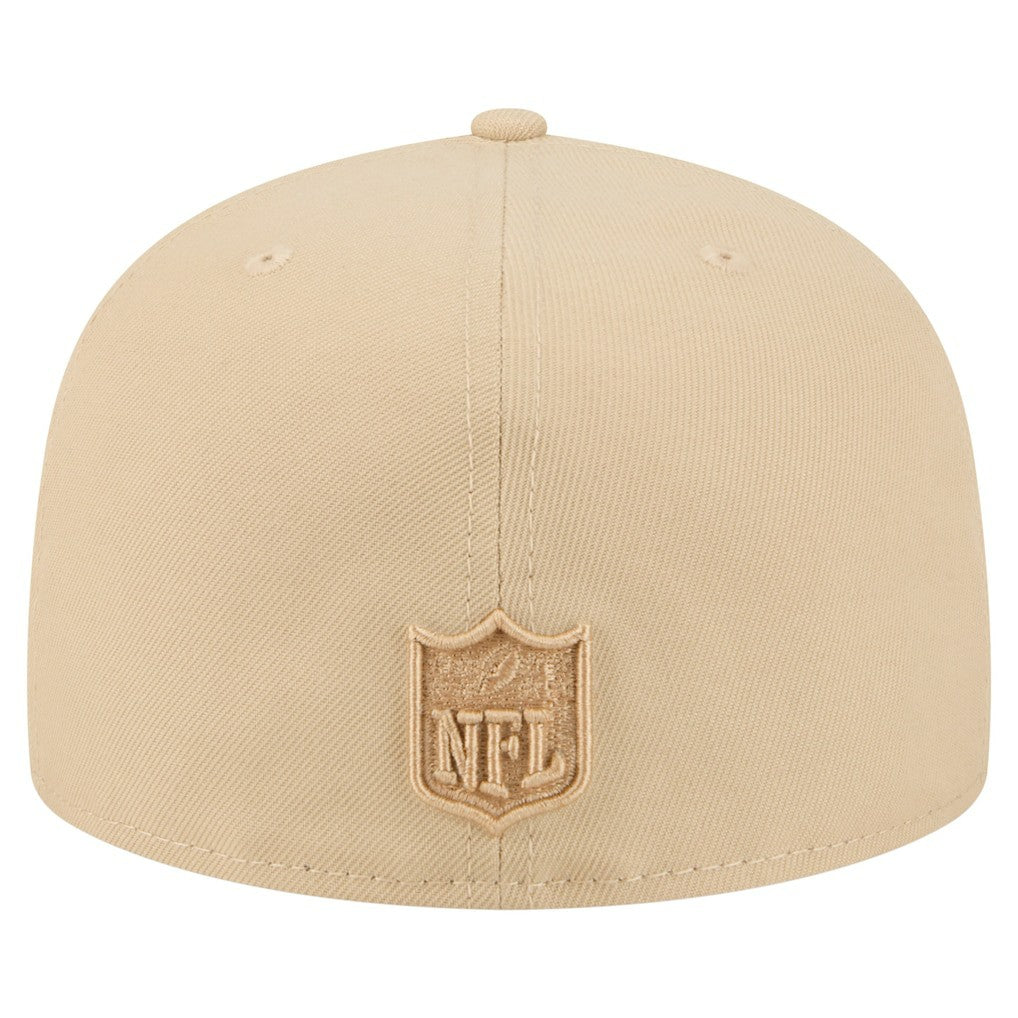 Cleveland Browns New Era Color Pack A-Frame 59FIFTY Fitted Hat Light Beige