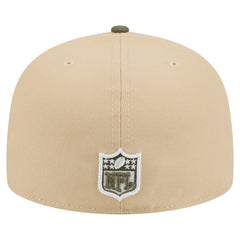 New York Jets New Era Color Pack A-Frame 59FIFTY Fitted Hat Light Beige/Olive