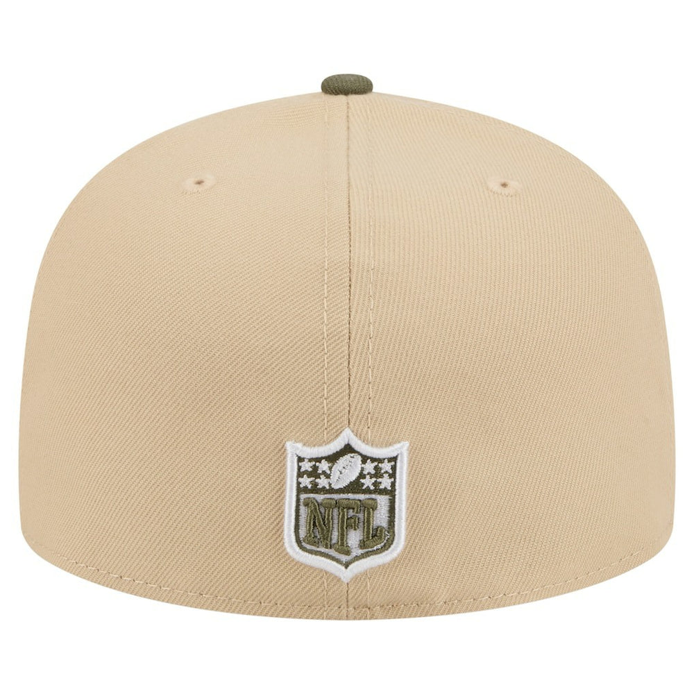 Kansas City Chiefs New Era Color Pack A-Frame 59FIFTY Fitted Hat Light Beige/Olive
