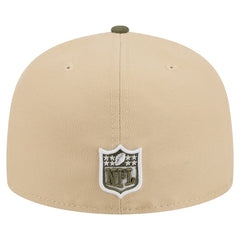 Detroit Lions New Era Color Pack A-Frame 59FIFTY Fitted Hat Beige/Olive