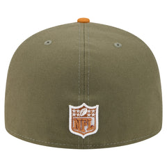 Green Bay Packers New Era Color Pack A-Frame 59FIFTY Fitted Hat Olive/Brown