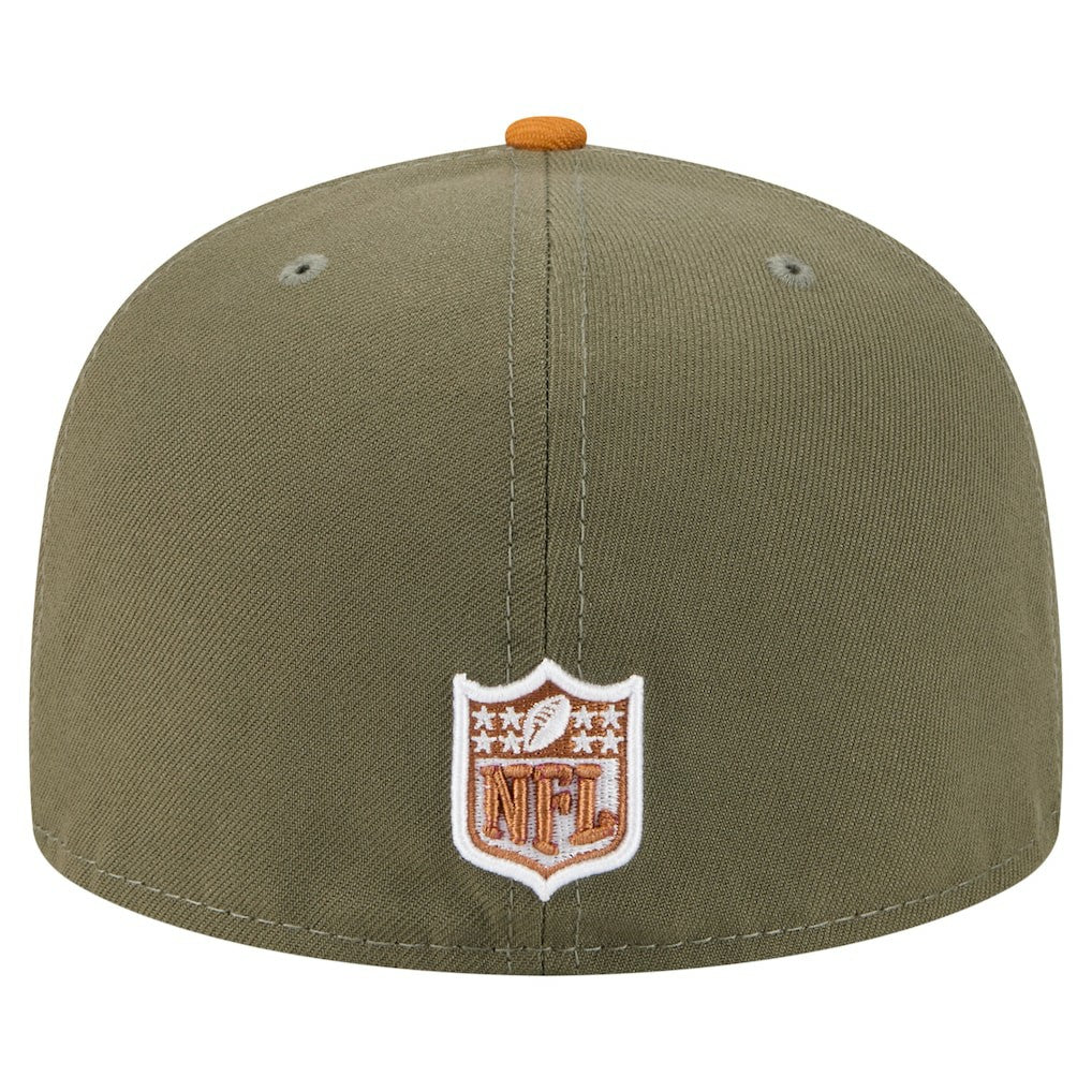 Cincinnati Bengals New Era Color Pack A-Frame 59FIFTY Fitted Hat Olive/Brown